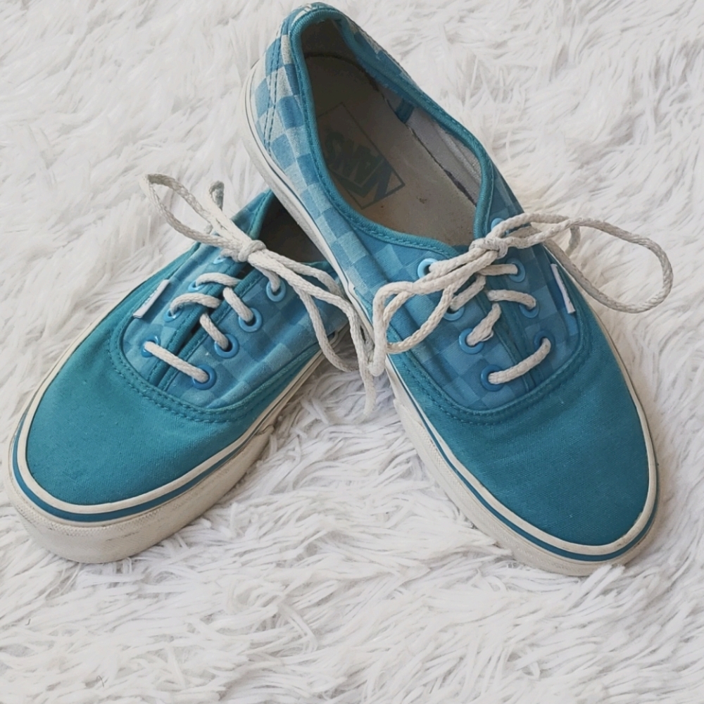 Vintage Vans Checkerboard turquoise